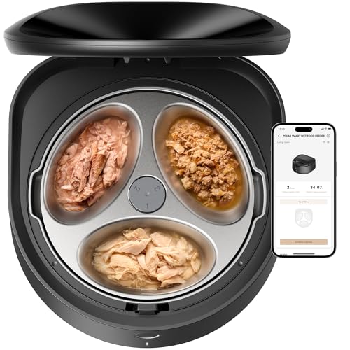 Automatic Wet Cat Food Feeder for Multiple Cats
