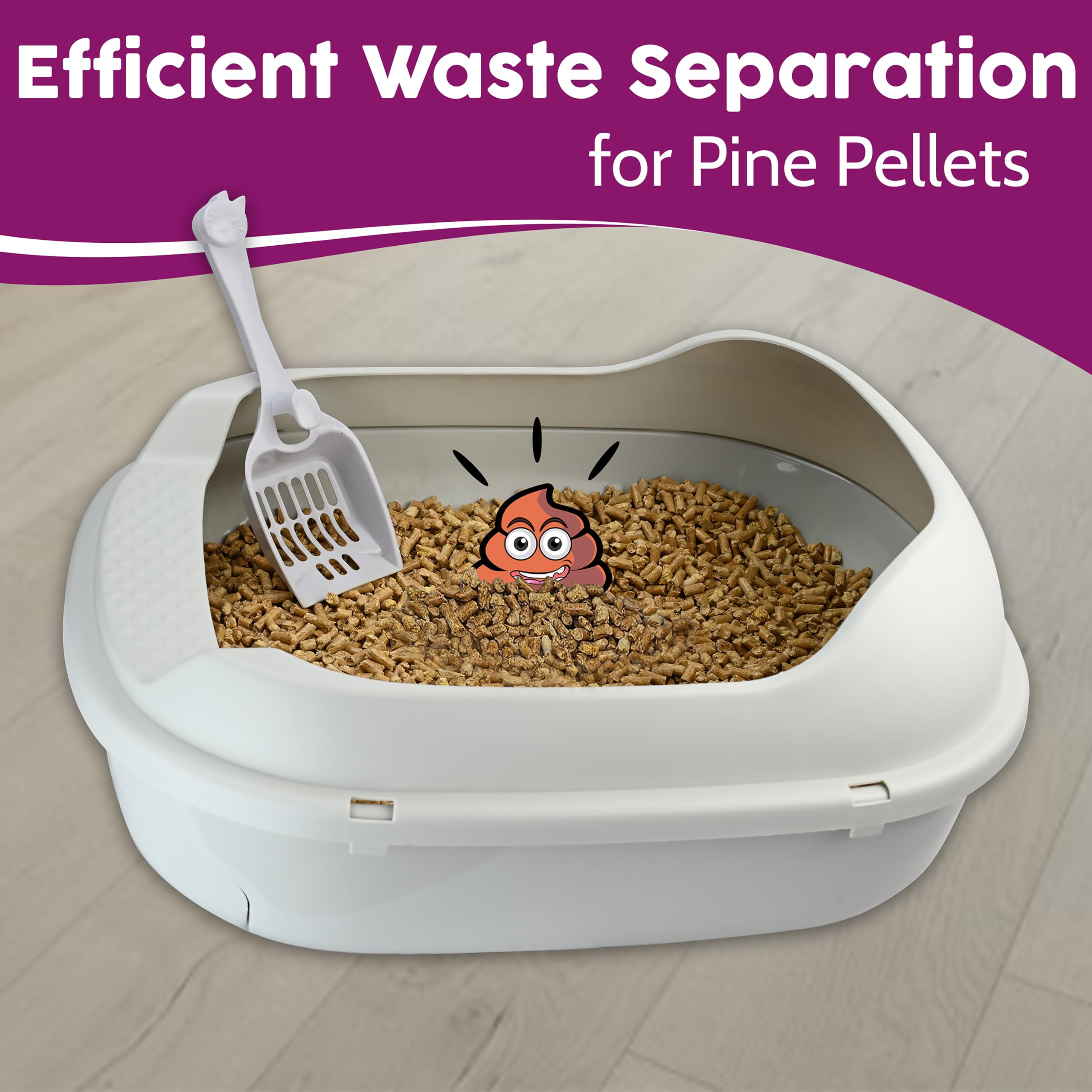 Wood Pellet Cat Litter Box